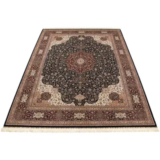 morgenland Orientteppich »Hereke - 370 x 276 cm - dunkelrot«, rechteckig, 3 mm Höhe, Wohnzimmer, Handgeknüpft, Einzelstück mit Zertifikat, rot