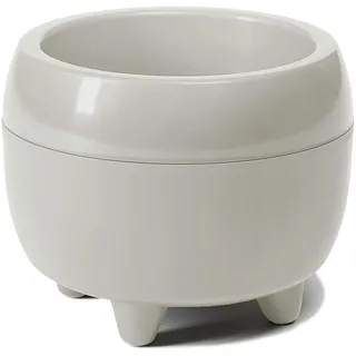 LAMELA Pflanzgefäß mit stilvollen Füßen – Beigefarbener Blumentopf mit wasserablauf – Rund Ø 30 cm, 6,5L – Pflanztopf für Innen & Außen, Beige