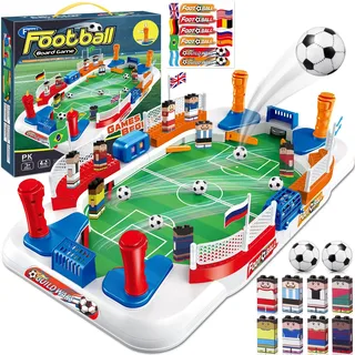 Dromlag Mini-Tischkicker Kinder – Tischfußball Spiel, Fußballspiel für Jungen, Familienspiel, Partyspiel