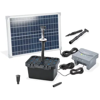 esotec Solar Teichfilterset Profi 25/700 LED, Teichfilter Komplettset mit Pumpe, LiFePo4 Akku, Solarmodul, Teichpumpe außen, mehrstufige Gartenteich Filterung, 100953