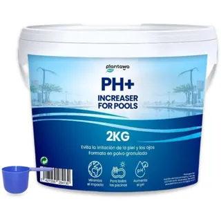 PLANTAWA pH Plus Granulat 2 kg | pH-Wert-Booster für Pool & Spa | Schnelle pH-Korrektur für stabiles Wasser | Geeignet für alle Schwimmbadarten | Hochlösliches Pulver