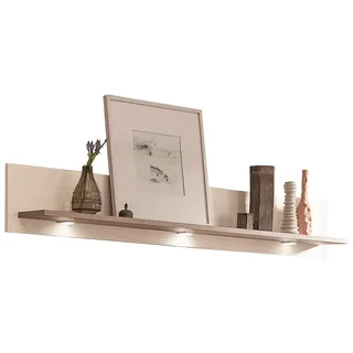 Set One by Musterring Wandregal York 130 x 20 x 27 cm Braun