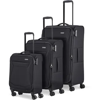 Travelite Chios Koffer-Set 3-tlg. schwarz/rot