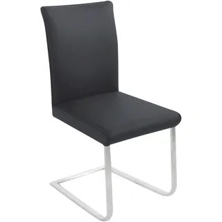 K+W Komfort & Wohnen Freischwinger Santos III Leder schwarz