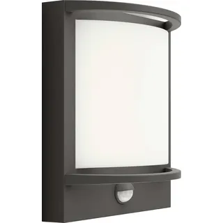 Philips Außenwandleuchte Aluminium 22,7 cm inkl. Bewegungsmelder grau