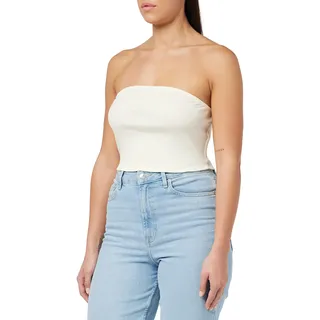 ONLY Damen ONLNESSA S/L Bandeau JRS Top, Cloud Dancer, l