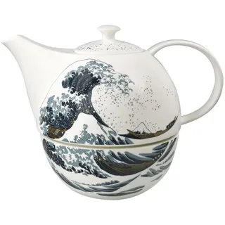 GOEBEL Teekanne mit Stövchen Hokusai- Die Große Welle Artis Orbis