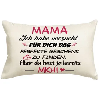 Artoid Mode Geschenk Für Mama Kissenbezug, 30x50 cm Beste Mama Geburtstagsgeschenke Von Tochter Sohn Muttertag Kissen Liebe Cushion Cover Deko