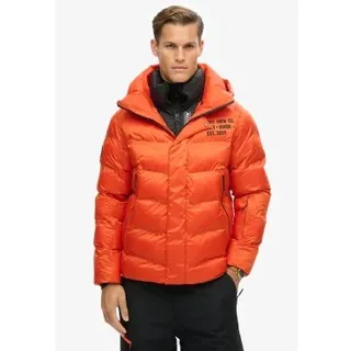 Superdry für Herren. MS110175A Sportlich gesteppte Skijacke orange (S), Lässig, Schnee, Nachhaltig, Recyceltes Nylon