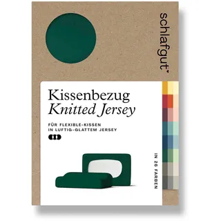 Schlafgut Kissenbezug »Pure flexibler Kissenbezug für Nackenstützkissen« Bio-Baumwolle mit Elasthan, mit Gummizug, bügelfrei, grün