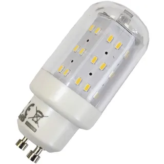 MILI LED Leuchtmittel 4W GU10 3000K Warmweiss 230V 400lm Klar, Zylinder Form, Raumlicht, 270 Grad, Maxiflood, ersetzt 40W Halogen