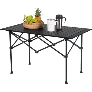 Relaxdays Campingtisch Faltbar Schwarz
