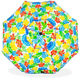 CREVICOSTA QUALITY MARK MARCAS DE CALIDAD Hawaii-Sonnenschirm, 200 cm, mit Spiralbindung