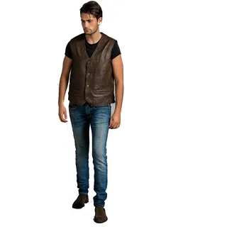 Urban Leather UR-355 Billy Herren lederweste, Ontorio Brown, Größe 2XL
