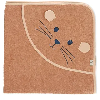 Sterntaler GOTS Zertifiziert Badetuch für Baby & Kinder, Junge Mädchen 80x80 Badehandtuch/Kinder-Badetuch mit Kapuze