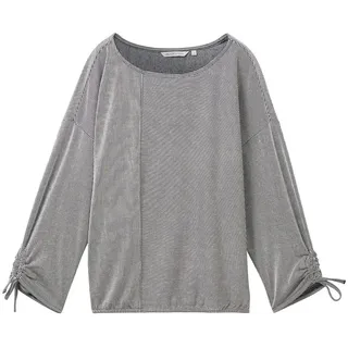 Tom Tailor Structured Stripe 3/4-arm T-Shirt Small Navy White Stripe XL