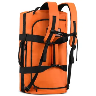 MIER Sporttasche Herren Wasserresistente Reisetasche groß Heavy Duty Convertible Sportrucksack mit Rucksackgurten und Schuhfach für Fitnessstudio, Sport, Reisen, Duffle Bag, 60L/90L