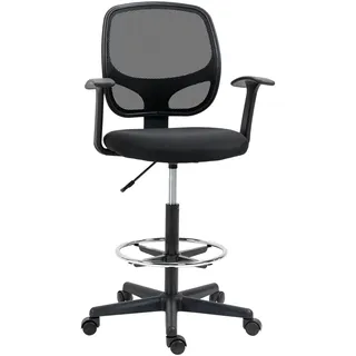 Vinsetto Arbeitsstuhl Mesh Schwarz
