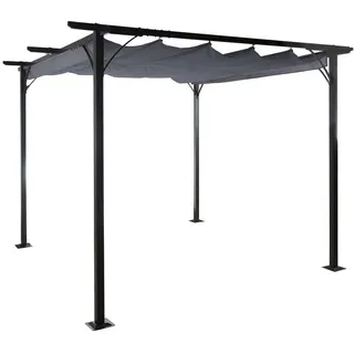 Mendler Pergola HWC-C42 3,5 x 3,5 m Grau