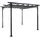 Pergola HWC-C42 3,5 x 3,5 m Grau
