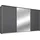Schwebetürenschrank CORTONA 368 x 214 x 64 cm Grau