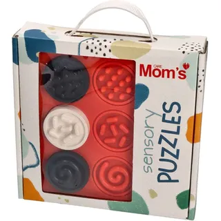 Mom's Care sensorisches Spielzeug Puzzle schwarz-weiß Kreise Lernspielzeug