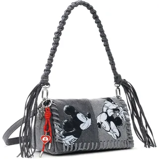 Desigual Damen Mickey Kis Tasche, Schwarz