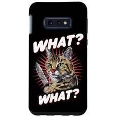 Hülle für Galaxy S10e Halloween Katze Messer Design Witzige Tier Katzen