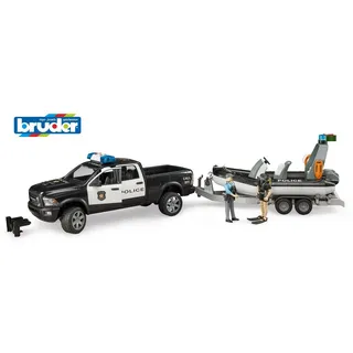 Bruder 02507 - RAM 2500 Polizei Pickup schwarz/weiß 1:16