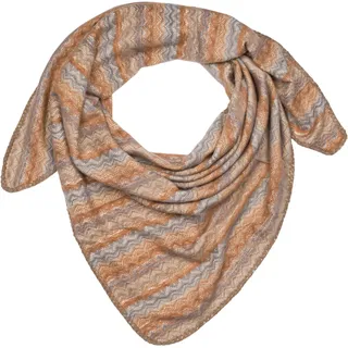 styleBREAKER XXL-Schal "Dreieckstuch Zick-Zack Webmuster" 1 Stk., braun, beige, grau