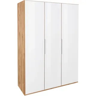 Level 150 x 236 x 58 cm Plankeneiche Nachbildung/Weißglas