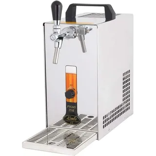 Zapfanlage, Bierzapfanlage PYGMY 25/K mit Membranpumpe, 1-leitig Trockenkühlgerät aus Edelstahl, 35 Liter/h, Green Line