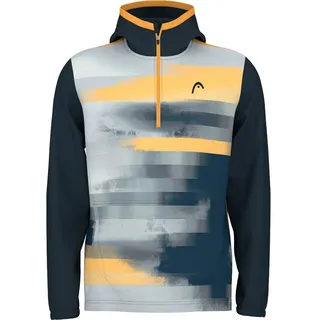 Head Racket Topspin Kapuzenpullover - Navy / Print Visi - 128 cm