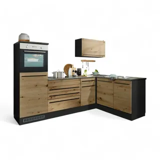 BASIC by Balculina Winkelküche L-Form 260 x 175 cm braun