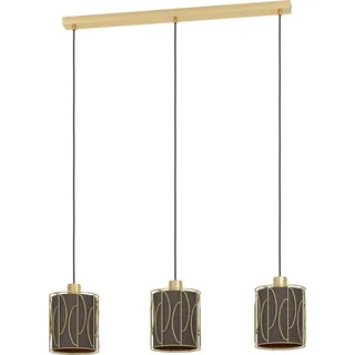 EGLO Corojal, Flexible Halterung, Messing, Cappuccino, Gold, Messing, Gold, Stoff, Stahl, Schwarz, Drinnen - Gold, Gold
