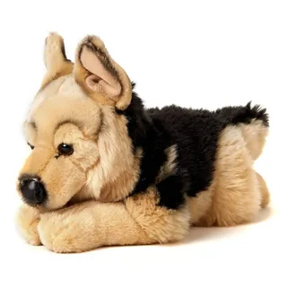 Uni-Toys Deutscher Schäferhund liegend 37 cm Weiß