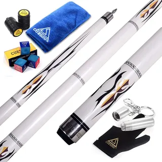 CUESOUL Dhole 58" 2 Piece Maple Billiard Queue 19 Unzen U102