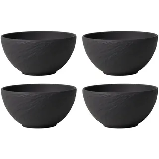 Villeroy & Boch Bol Manufacture Rock schwarz 4-tlg.