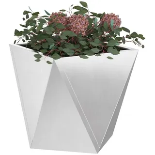 vidaXL Pflanzkübel 2 STK. Silber 30 x 30 x 30 cm Edelstahl