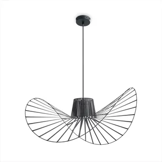 Paco Home Hugo 1-flg. 90 cm geschwungen/aluminium schwarz