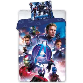 Marvel Avengers Movie - Kinder Bettwäsche 2tlg. Set 135/140x200 Thor Hulk - Bunt
