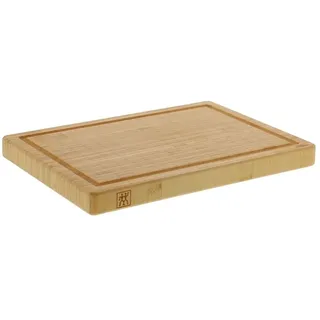 Zwilling Schneidebrett Massives Bambus-Holz mit Saftrille 42 x 31 x 4 cm Braun