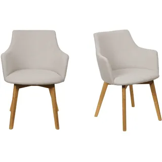 OTTO home Armlehnstuhl Polyester beige 2er Set