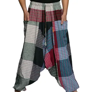 Haremshose Pumphose Aladinhose Pluderhose Yoga Goa Sarouel Baggy Freizeithose Singharaja Damen, Bunt - Bunt