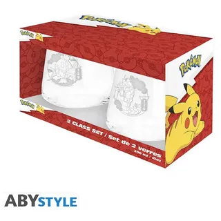 abysse corp sas Pokemon Glas Set 0,3 l Clear