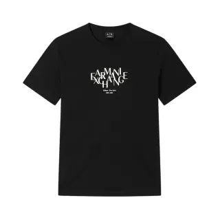 A|X Armani Exchange für Herren. XM002782AF10356UC001 Logo-T-Shirt schwarz (M), Lässig, Baumwolle, Kurzarm