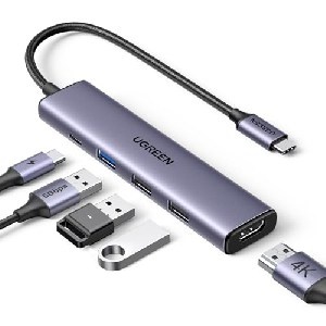 UGREEN Revodok USB C Hub mit PD 100W (4K HDMI, 3x USB A, 1x USB C) um 11,99 € statt 14,66 €