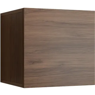 Mirjan24 Wandregal Calabrini 07 , Nussbaumfarben , Holzwerkstoff , 34x34x32 cm , Badezimmer, Badmöbel, Hängeschränke
