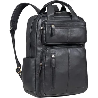 STILORD 'Amos' Exklusiver Business Lederrucksack Vintage Laptop Rucksack Herren Studenten Echtleder Business Rucksack Damen Leder Retro