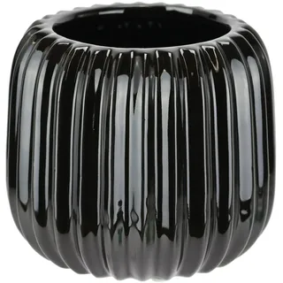 I.GE.A. Dekovase »Vase aus Keramik« Dekovase Blumenvase Modern für Tischdeko Tischvase Deko Trockenblume, schwarz